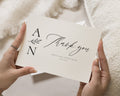 Personalised Wedding Thank You Cards, Wedding Thank You Cards, Folded Thank You Cards, Minimal Thank You Card for Wedding, A6 5x7 Cards