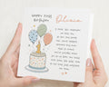 1st Birthday Card, First Birthday Card, Personalised Birthday Card for Girl, Daughter Birthday Card, Granddaughter Niece Poem Card