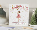 Personalised Christmas Card for Girl, Daughter Christmas Card, Granddaughter Christmas Card, Niece Christmas Card, Ballerina Fairy Card