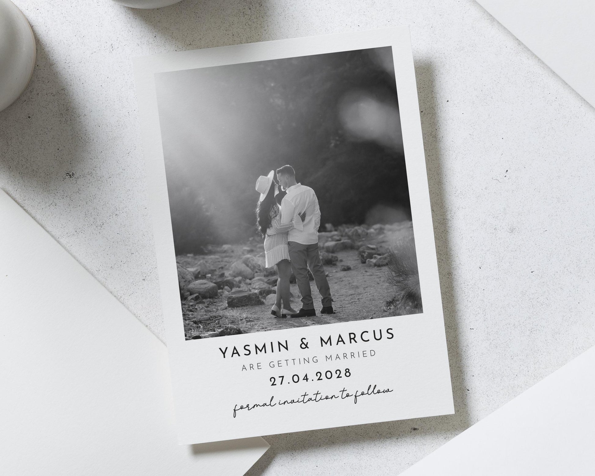 Personalised Save the Date Card, Photo Save the Date Card, Wedding Save the Date, Custom Save the Date, Simple Save the Date Card