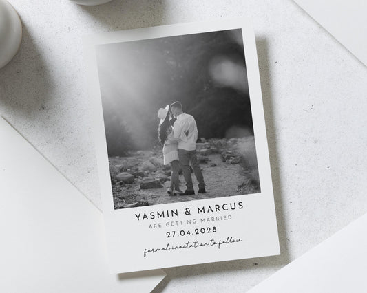 Personalised Save the Date Card, Photo Save the Date Card, Wedding Save the Date, Custom Save the Date, Simple Save the Date Card