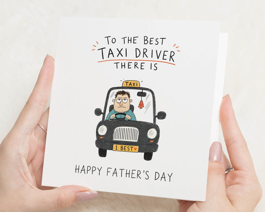Fathers Day Card for Dad, Funny Fathers Day Card, Taxi Driver Card for Dad, Dad Fathers Day Card, Daddy Card, Card for Him