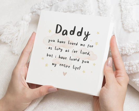 Birthday Card for Daddy, Daddy Birthday Card, Birthday Card for Dad, Cute Birthday Card for Him, Personalised Card for Daddy