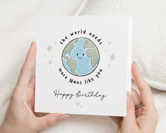 Birthday Card for Nan, Nan Birthday Card, Birthday Card for Grandma, Granny Birthday Card, Cute Birthday Card for Her, Personalised Card