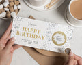 Personalised Birthday Gift Voucher, Scratch To Reveal, Concert Tickets, Custom Birthday Card