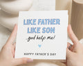 Funny Fathers Day Card, Like Father Like Son Card, Fathers Day Card From Son, Fathers Day Card For Dad, Humorous Dad Card, Happy Fathers Day