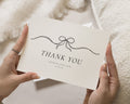 Personalised Wedding Thank You Cards, Wedding Thank You Cards, Personalised Thank You Cards, Simple Bow Wedding Thank You Cards for Wedding