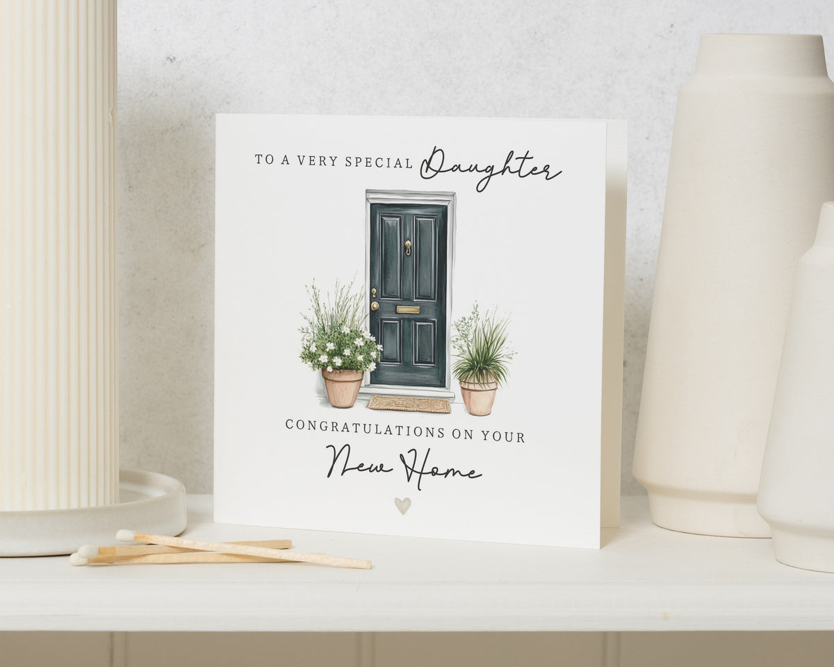 New Home Card for Daughter, Daughter New Home Card, Congratulations on Your New Home Card, Housewarming Card, Moving House Card