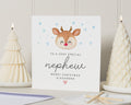Christmas Card for Nephew, Personalised Nephew Christmas Card, Cute Reindeer Card, Special Nephew Christmas Card, Kids Christmas Card
