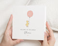 Personalised New Baby Card, New Baby Cards, Welcome to the World Card, Baby Girl Card, New Baby Girl Card, Baby Congratulations Card
