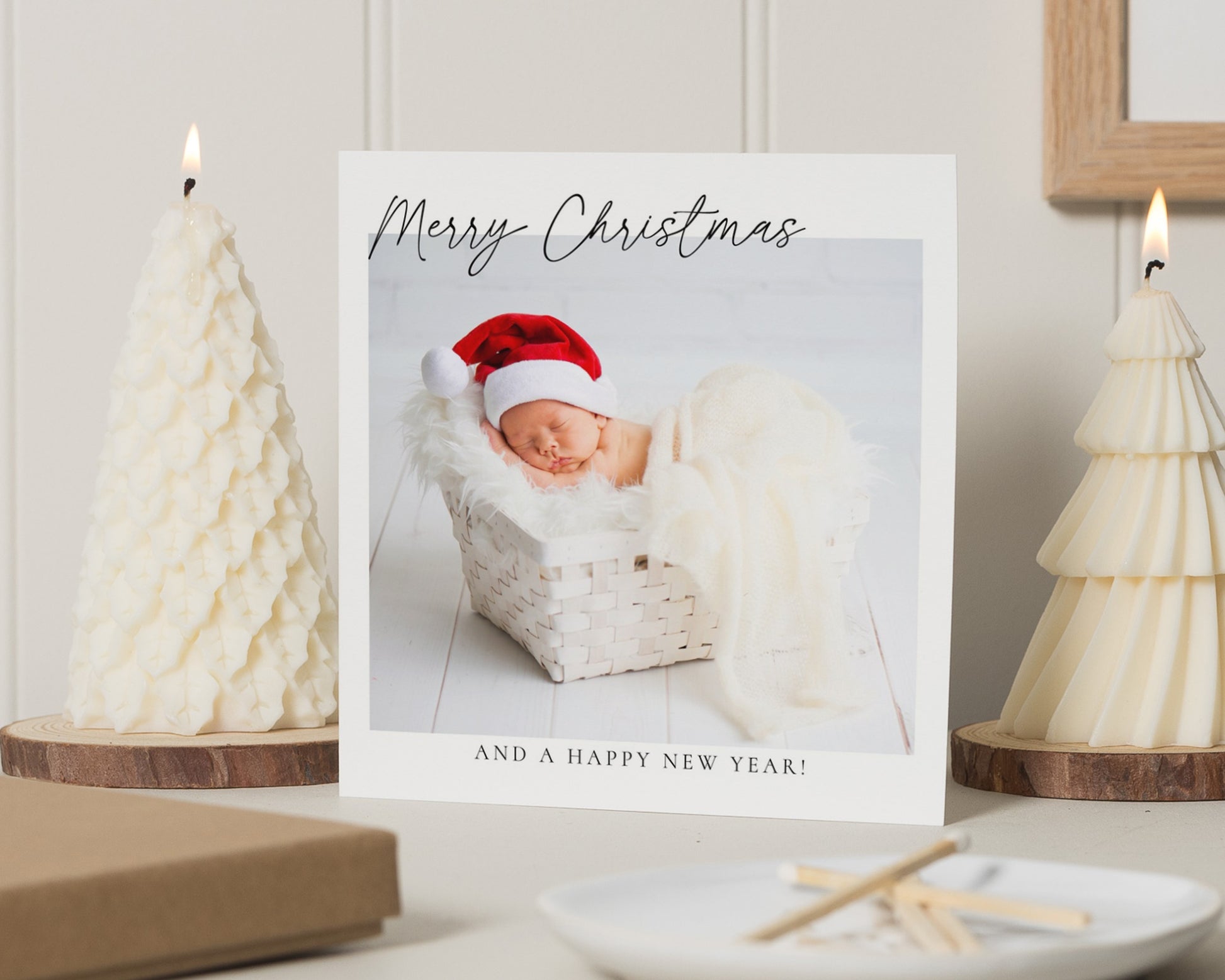 Personalised Photo Christmas Card, Square Christmas Card, Merry Christmas Card, Baby Christmas Card, Pack of 10, 20, 50 or 100