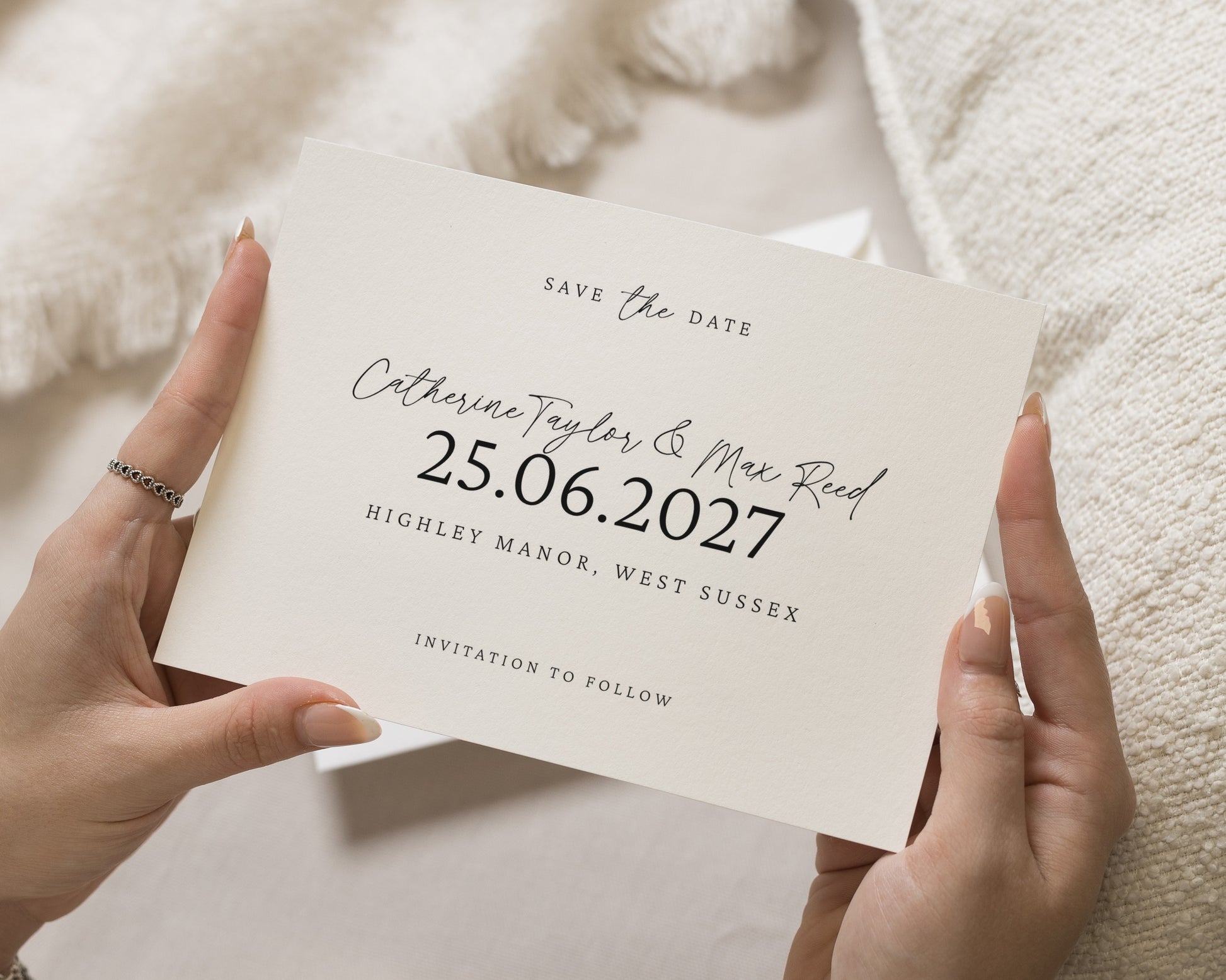 Personalised Save the Date Card, Wedding Save the Date, Simple Save the Date Card, Minimal Save the Date, Save the Date Cards, Custom Card