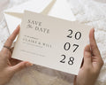 Personalised Save the Date Card, Wedding Save the Date Card, Minimal Save the Date, Custom Save the Date Card, Simple Wedding Save Date