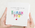 Thank You Card for Teacher, Personalised Teacher Thank You Card, End of Term Card, Thank You Card for Her, Custom Teacher Card