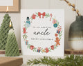 Christmas Card for Uncle, Uncle Christmas Card, Merry Christmas Card for Him, Personalised Christmas Card, Cute Festive Card