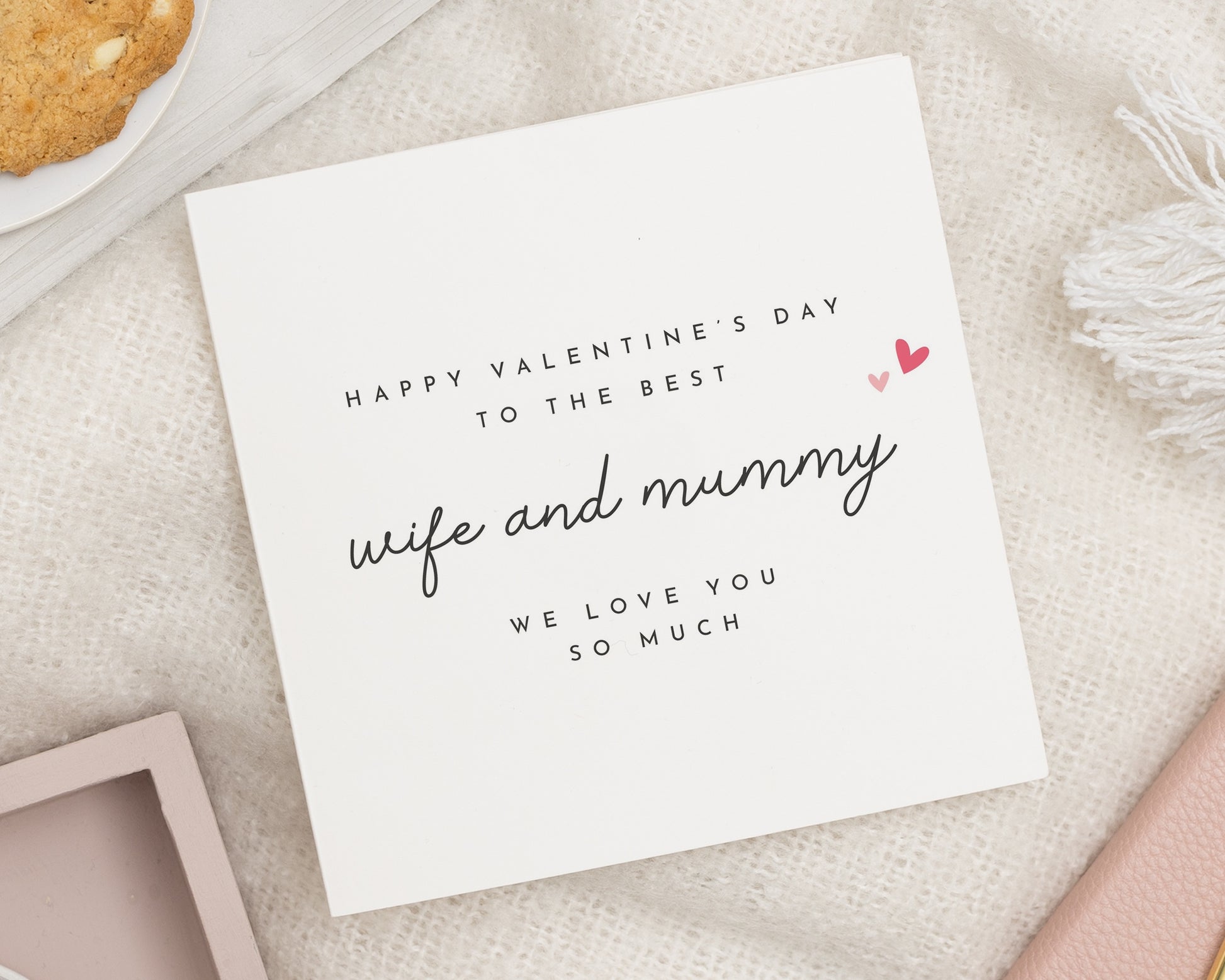 Valentines Day Card for Wife, Valentines Card for Mummy, Valentines Card from Kids, Valentines Card for Her, Personalised Valentine Card