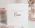 Birthday Card for Nan, Happy Birthday Nan Card, Birthday Card for Her, Personalised Birthday Card, Simple Birthday Card