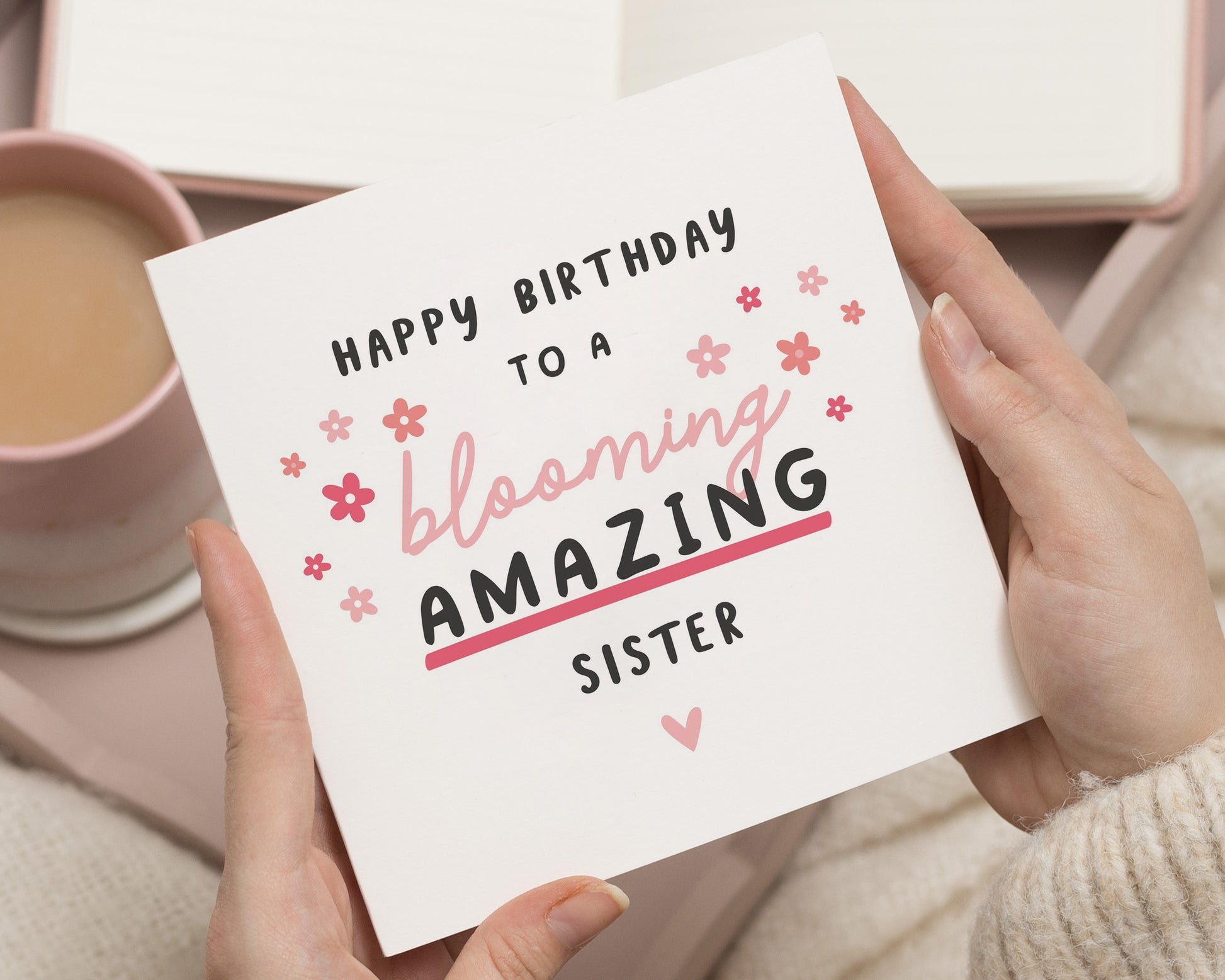 Birthday Card for Sister, Sister Birthday Card, Birthday Card for Her, Blooming Amazing Sister Card, Cute Birthday Card for Women