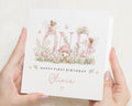 1st Birthday Card for Girl, First Birthday Card for Daughter, Personalised Birthday Card, Fairy Birthday Card, Granddaughter or Niece Card