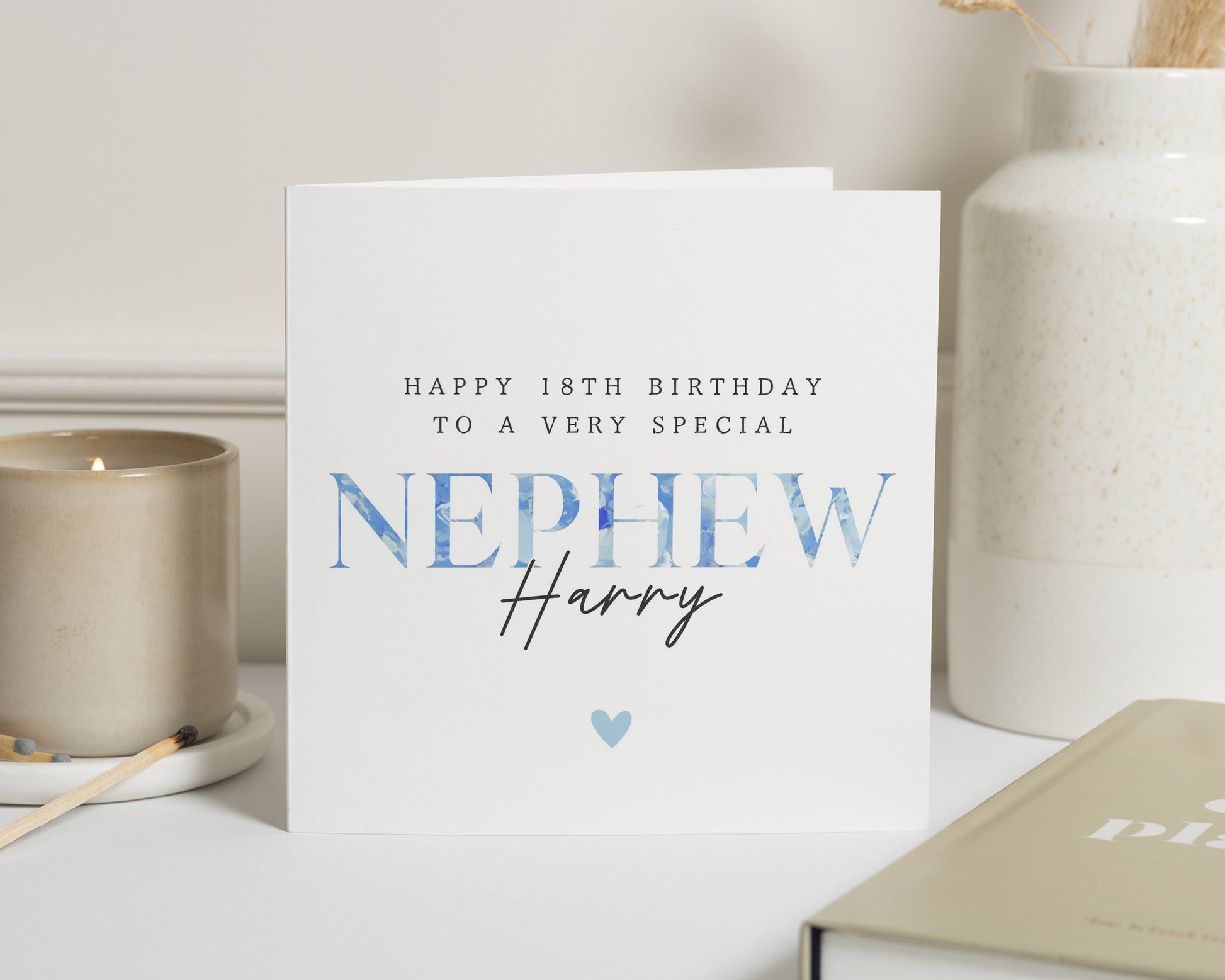 18th Birthday Card for Nephew, Personalised 18th Birthday Card, Birthday Card for Him, 18th Card, Special Nephew Birthday Card