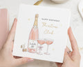 30th Birthday Card for Her, Personalised Birthday Card, Thirties Card, Birthday Card for Friend, Sister Birthday Card, Champagne Card