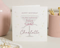Birthday Card for Sister, Personalised Sister Birthday Card, Birthday Card for Her, Fabulous Sister Card, Custom Name Birthday Card