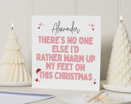 Christmas Card for Him, Personalised Christmas Card, Romantic Christmas Card, Christmas Card for Boyfriend, Cute Christmas Card