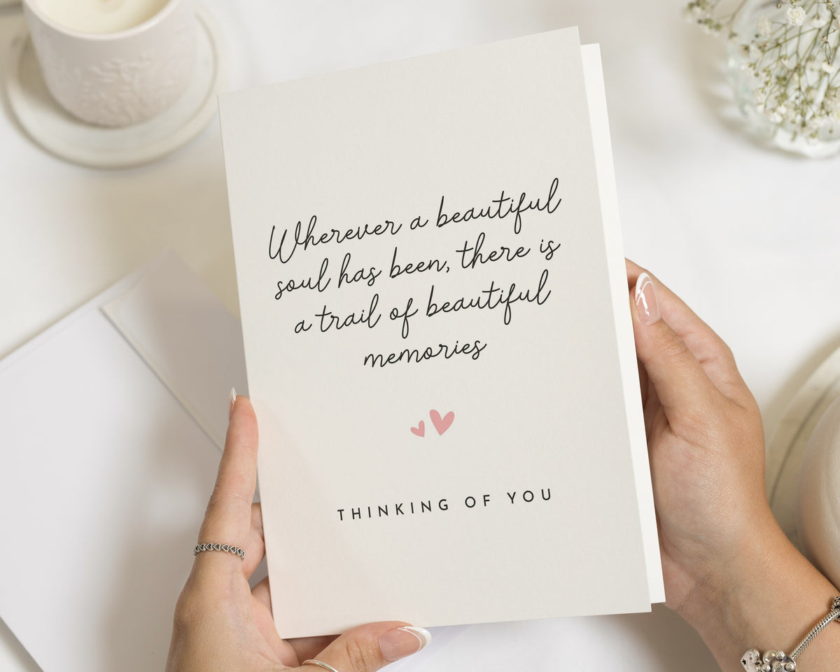 Thinking of You Card, Sympathy Card, Condolence Card, Bereavement Card, Empathy Card, Loss of Loved One Card, Memorial Card