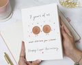 7th Anniversary Card, Copper Anniversary Card, Anniversary Card for Husband Wife Partner, Funny Anniversary Card, 7 Years Together