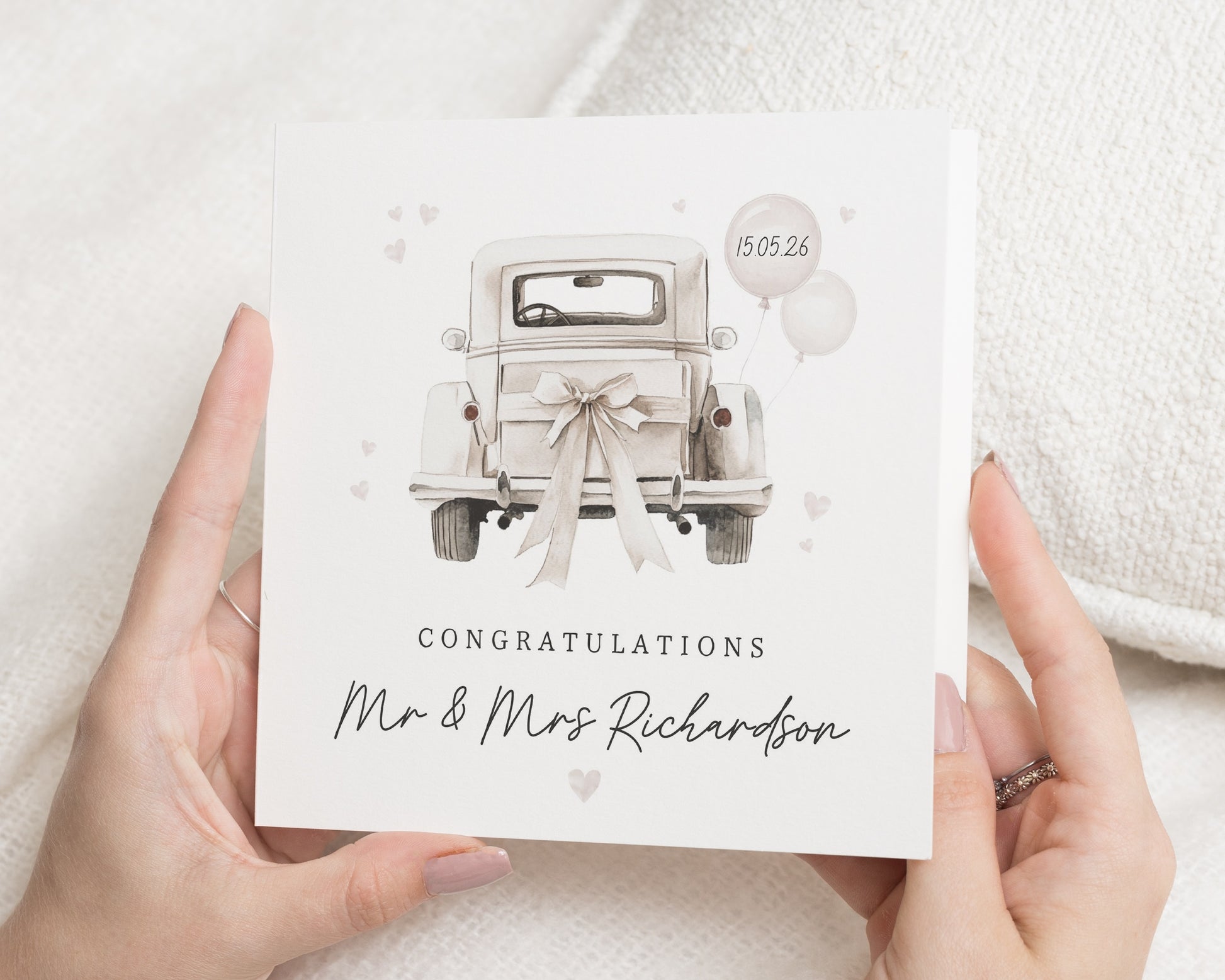 Wedding Card, Personalised Wedding Card, Congratulations Card, Mr and Mrs Card, Wedding Day Card, Custom Wedding Card