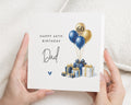 60th Birthday Card for Dad, Dad Birthday Card, 60th Birthday Card for Him, Personalised Dad Card, Milestone Birthday Card, Gift Balloons