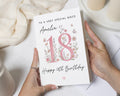 18th Birthday Card for Niece, Personalised Birthday Card for Her, Floral Birthday Card, 18th Birthday Cards, Special Niece Card