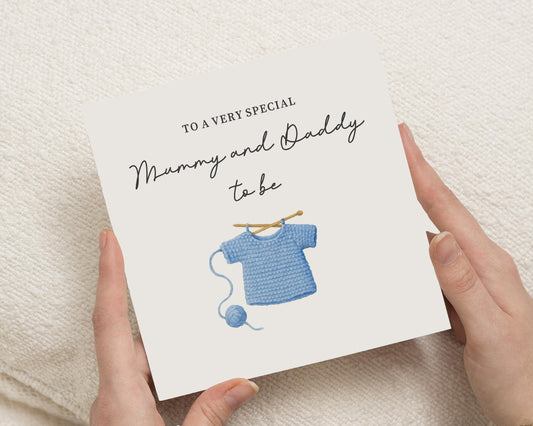 Pregnancy Card for Mummy and Daddy to Be, New Baby Card, Parents to Be Card, Baby Shower Card, Cute Pregnancy Announcement Card