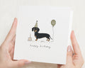 30th Birthday Card, Dog Birthday Card, Sausage Dog Birthday Card, Dachshund Birthday Card, Birthday Card for Her, Card for Him