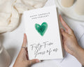 Emerald Anniversary Card, 55th Anniversary Card, Anniversary Card for Husband, Wife Anniversary Card, Mum and Dad Anniversary Card