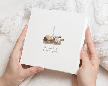 Birthday Card, Birthday Card for Friend, Funny Birthday Card, Foodie Birthday Card, Cheese Board Card, Birthday Cake Card for Her