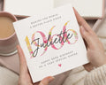 60th Birthday Card for Sister, Personalised Sister Birthday Card, 60th Birthday Cards for Her, Floral 60th Card, Sister Gift