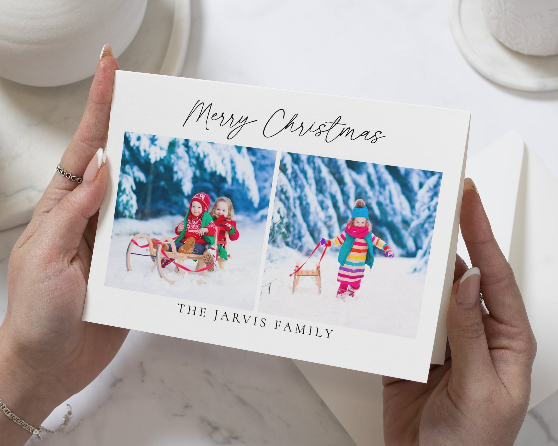 Personalised Photo Christmas Cards, Pack of Christmas Cards, Family Christmas Cards, Pack of 10, 20, 50 or 100
