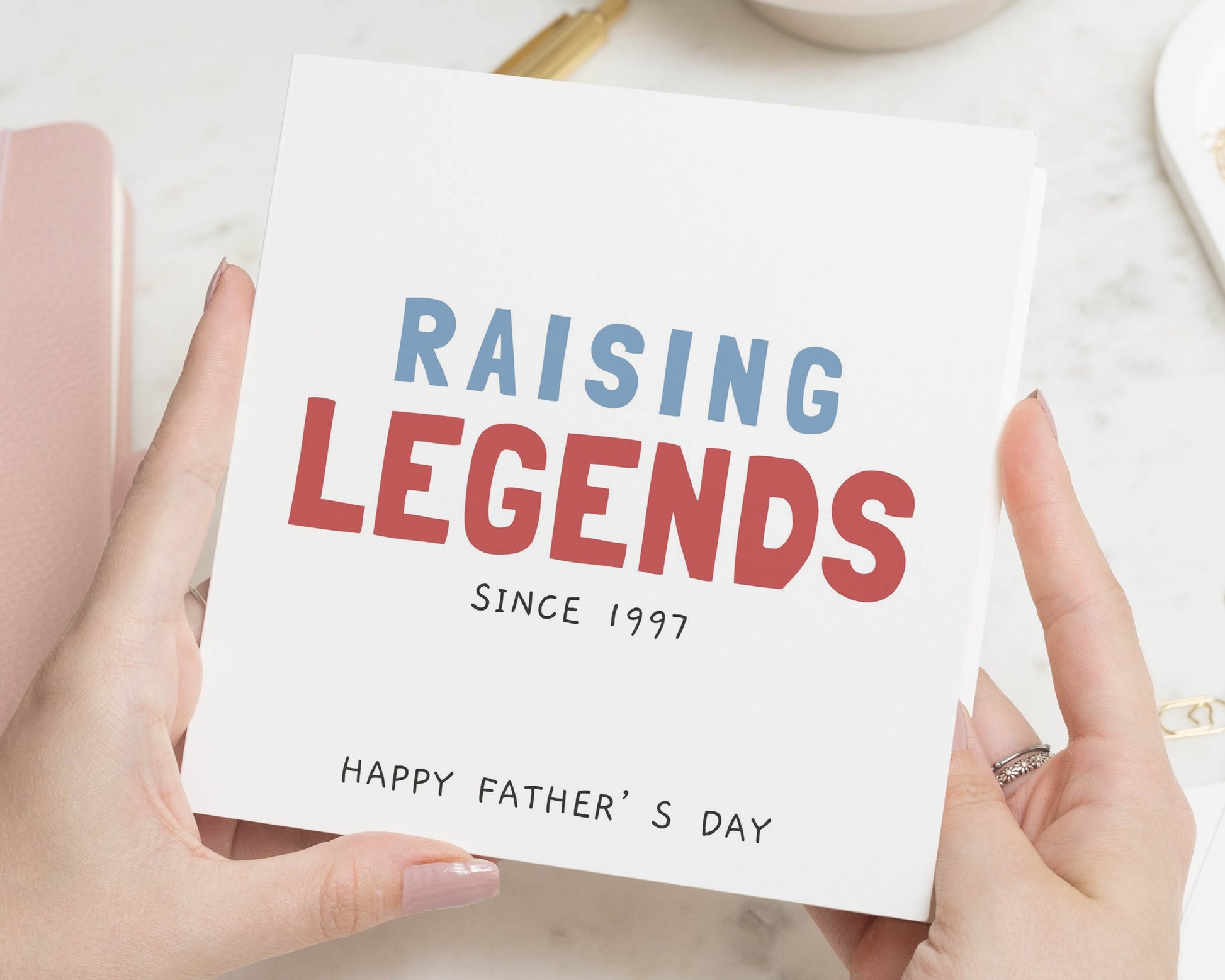 Personalised Fathers Day Card, Fathers Day Card for Dad, Daddy Fathers Day Card, Papa Fathers Day Card, Card from Kids, Raising Legends