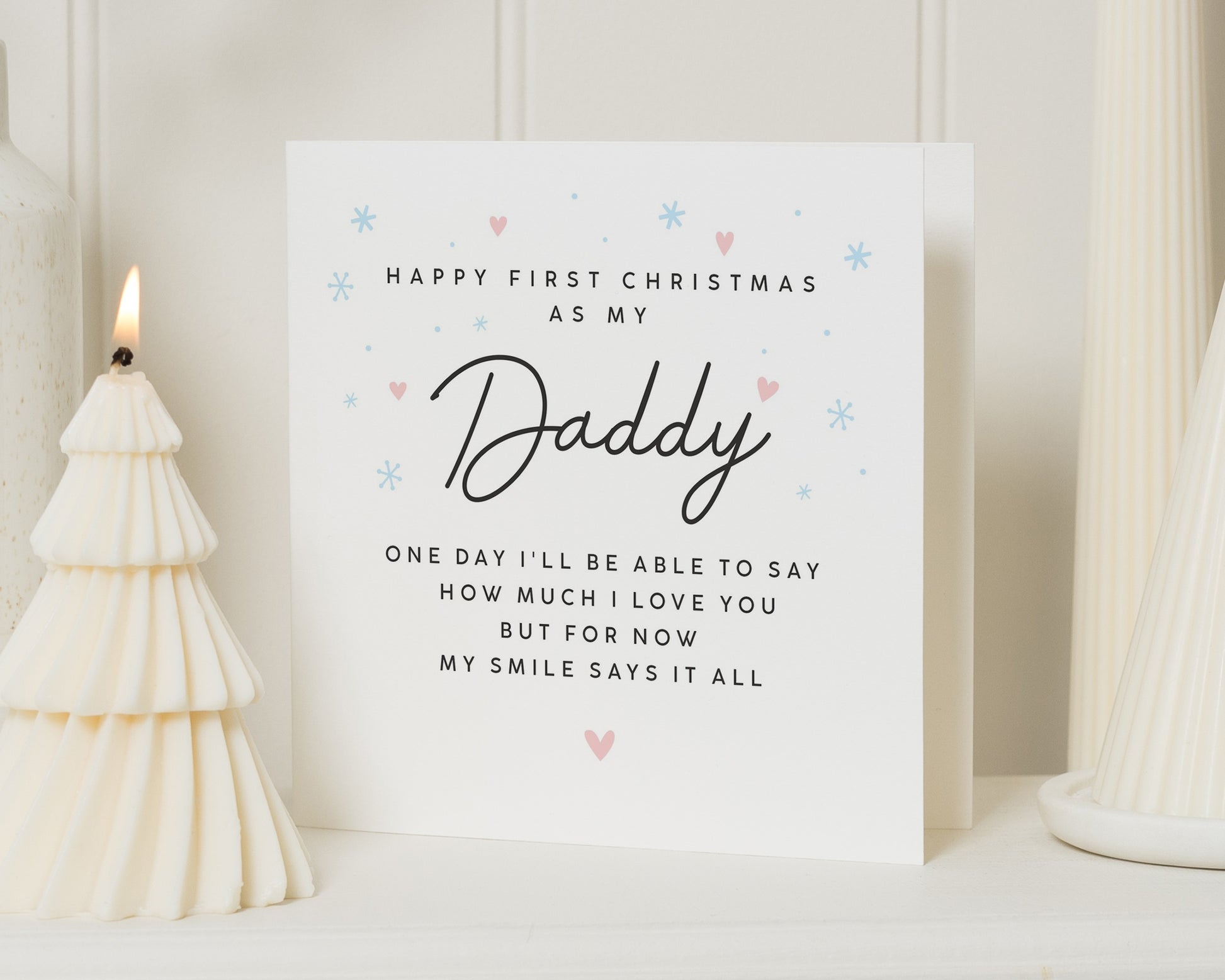 First Christmas Card for Daddy, Daddy Christmas Card, First Christmas Card, Christmas Card for Dad, Cute Christmas Card for Him