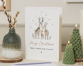 Personalised Christmas Card, Family Christmas Card, Reindeer Christmas Card, Cute Christmas Card, Merry Christmas Card, Xmas Card