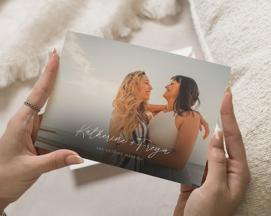 Personalised Save the Date Card, Photo Save the Date Card, Wedding Save the Date, Custom Save the Date, Simple Save the Date Card