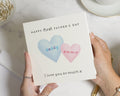 First Fathers Day Card, Personalised Fathers Day Card from Baby, Fathers Day Card for Daddy, Custom Daddy Card, Cute Heart Card