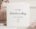 First Valentines Day Card, Personalised Valentines Card, Valentines Day Card for Couple, Custom Valentines Card, Our First Valentines Day
