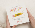 First Day of School Card, Good Luck Card for Child, Personalised School Card, Back to School Card, Custom Name Card, Primary School Card