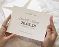 Personalised Save the Date Card, Wedding Save the Date Card, Simple Save the Date, Minimalist Save the Date Card, Custom Wedding Card