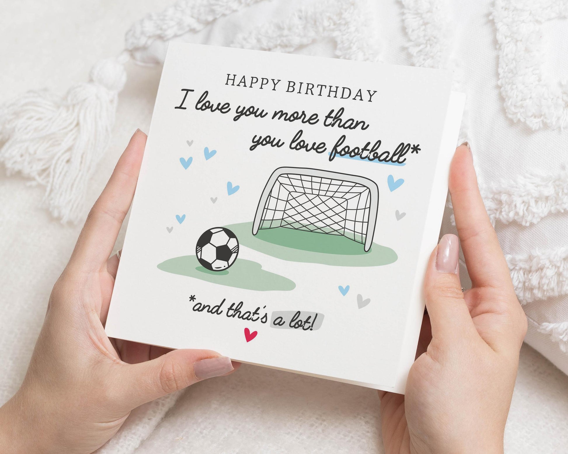 Birthday Card for Him, Football Birthday Card, Funny Birthday Card, Birthday Card for Boyfriend, Husband, Son, Cute Birthday Card