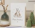 Christmas Card, Merry Christmas Card, Deer Christmas Card, Cute Christmas Card, Family Christmas Card, Woodland Animal Christmas Card