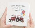 3rd Birthday Card for Nephew, Third Birthday Card for Boy, Personalised 3rd Birthday Card, Farm Tractor Birthday Card, Age 3 Card