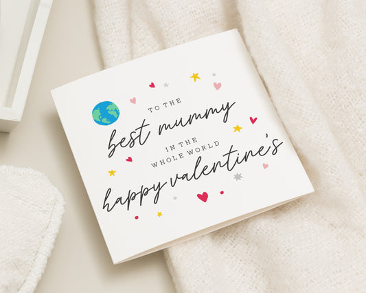 Valentines Day Card for Mum, Best Mummy Valentines Card, Valentines Card for Her, Cute Valentines Card for Mum, Mummy Card
